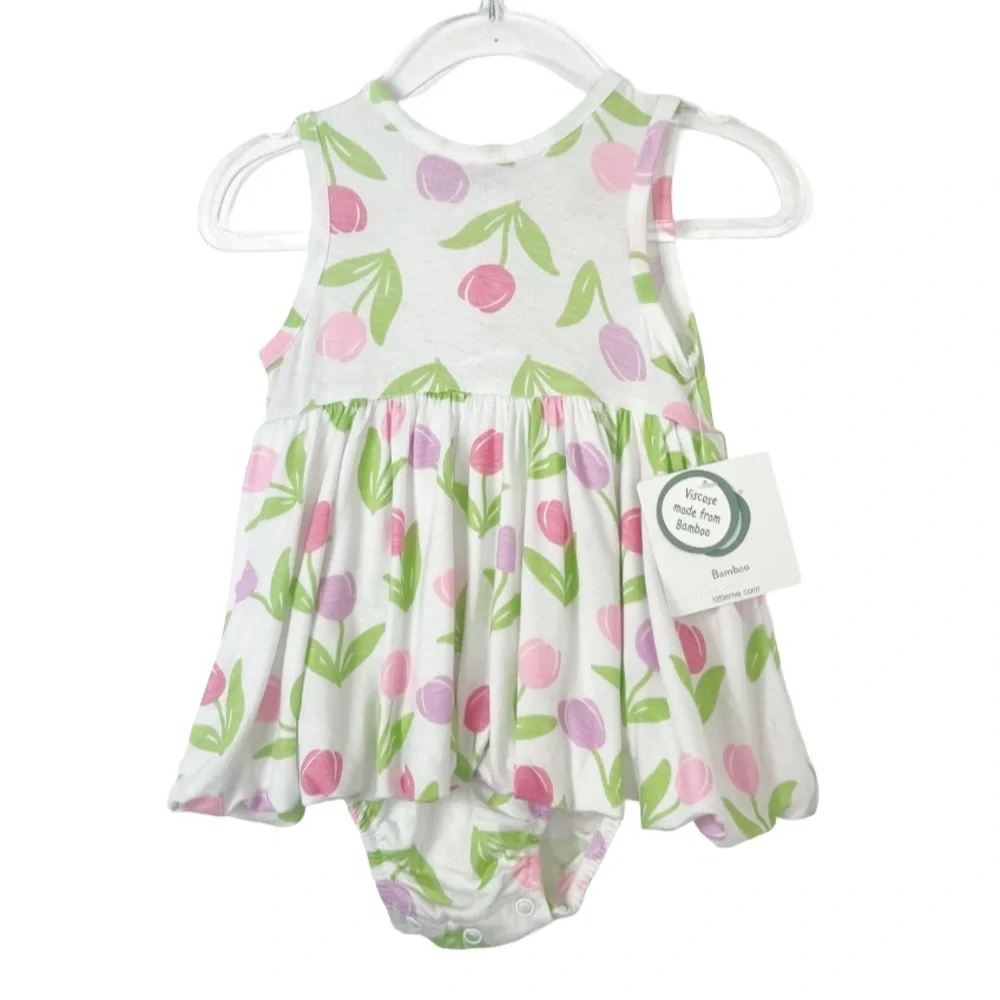 Little Me Baby 2/Piece 9mo Popover/Hat NWT